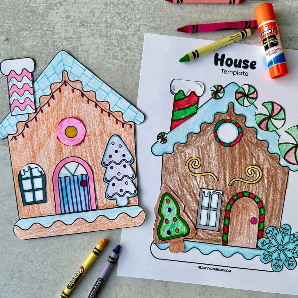 gingerbread house printable