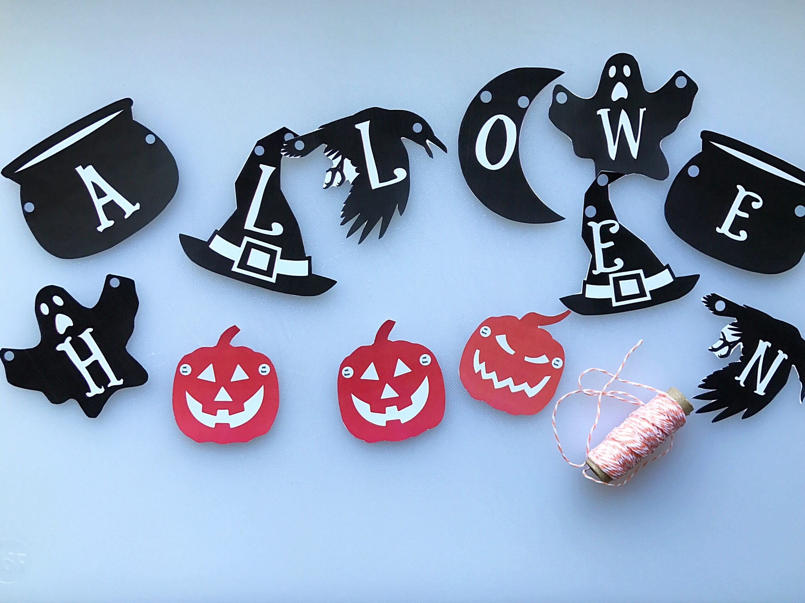 Free Printable Halloween Garland Making Life Blissful