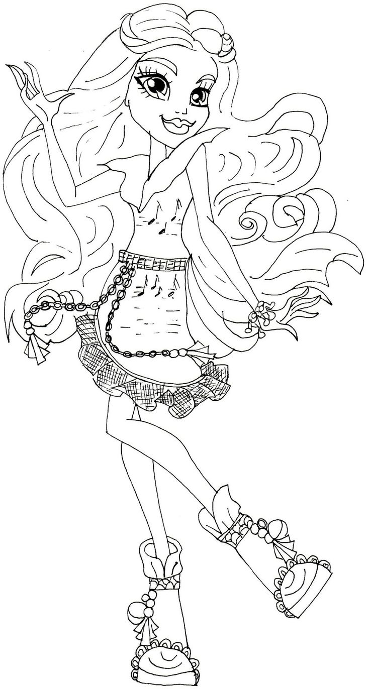 monster high coloring printables