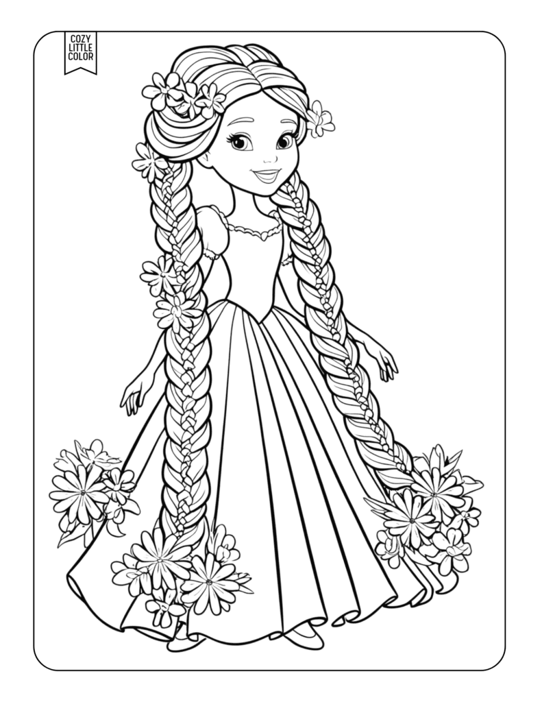 princess coloring sheets printable