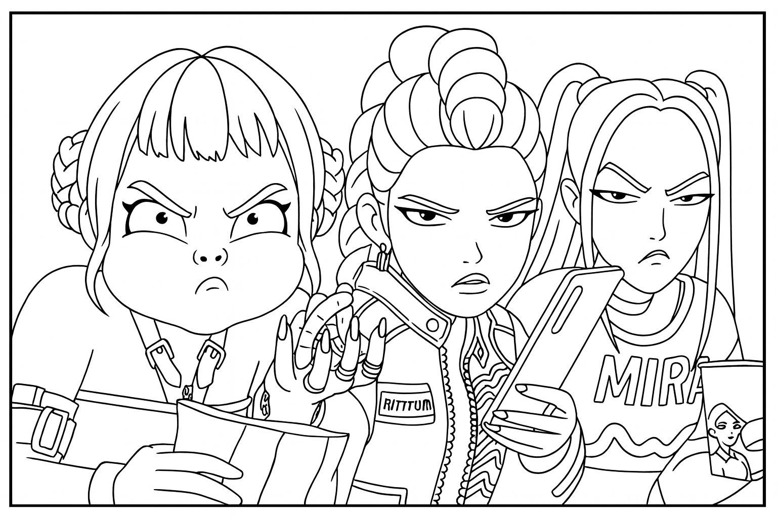 kpop demon hunters printable