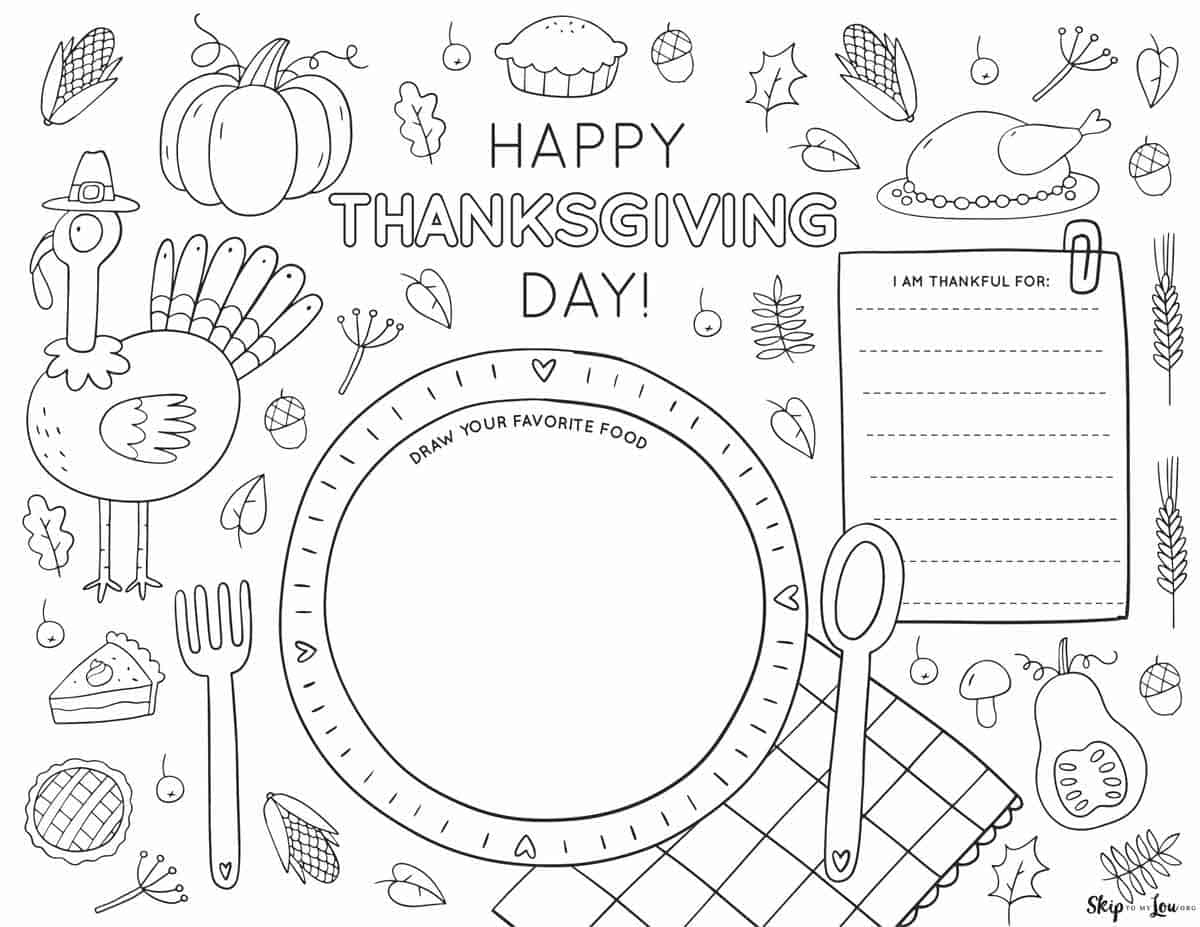 printable thanksgiving crafts
