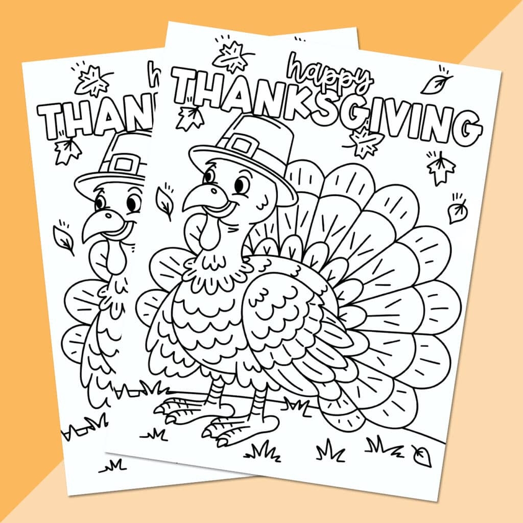 free thanksgiving printable coloring pages