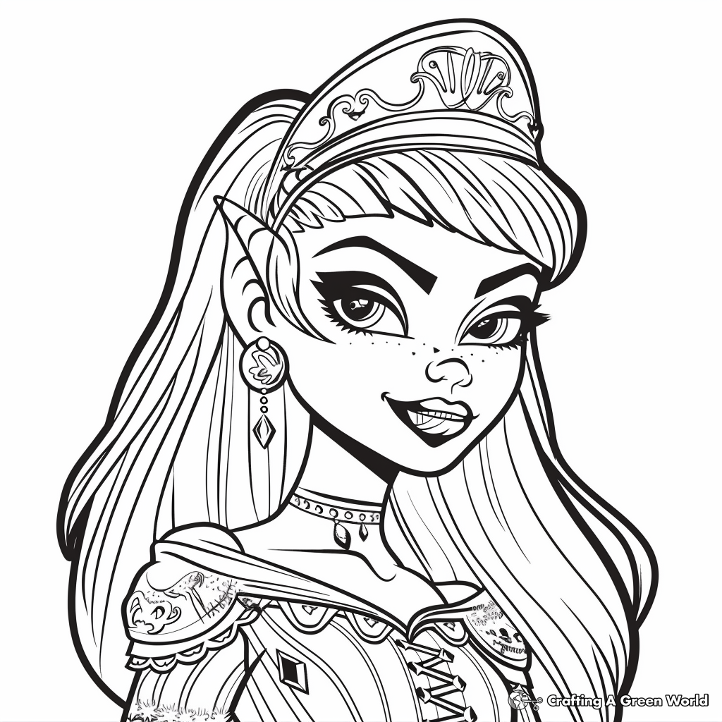 Monster High Coloring Pages Free Printable 