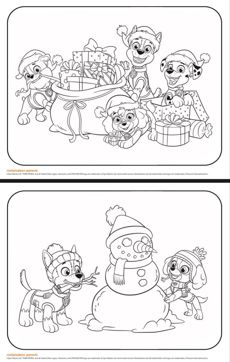 paw patrol printable coloring sheets