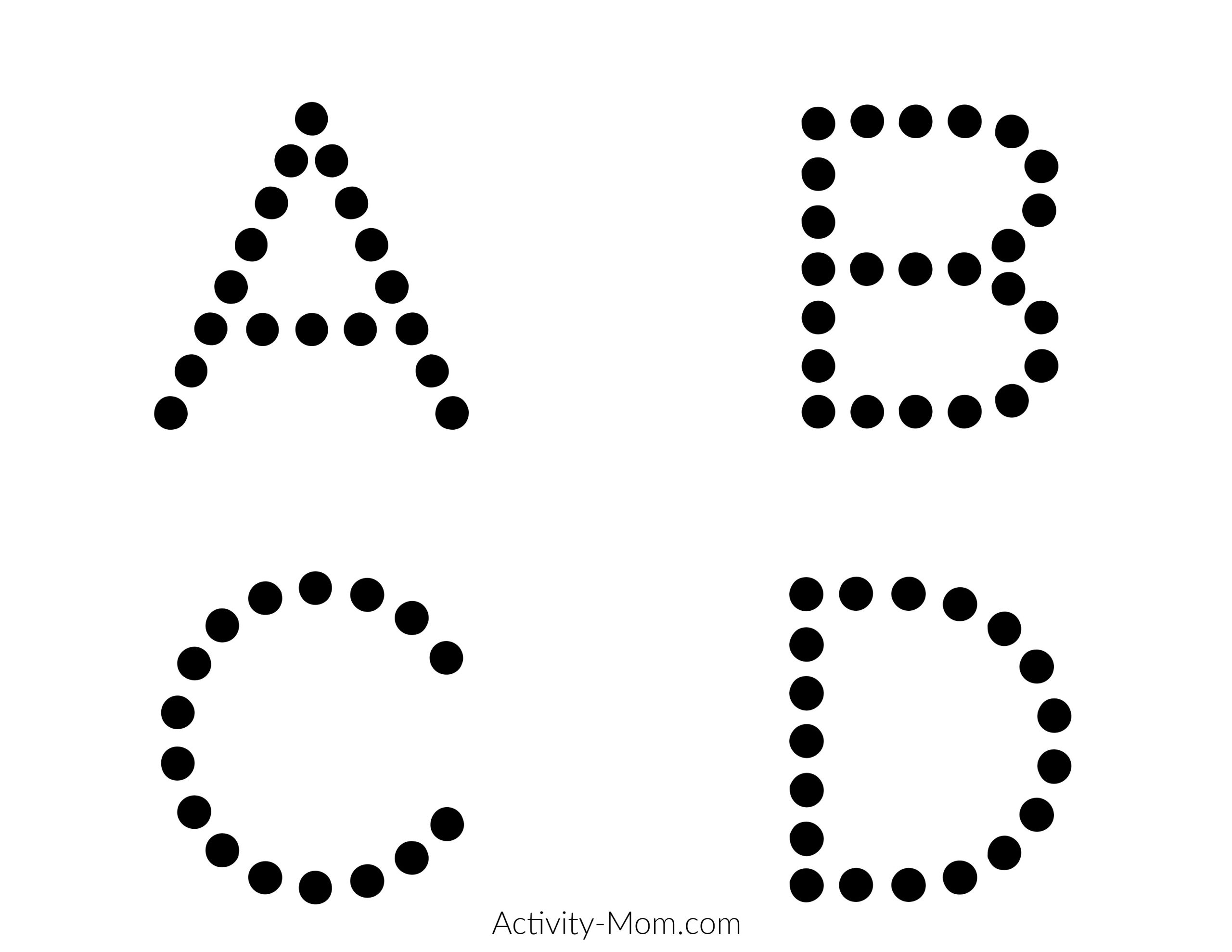 Printable Alphabet Tracing Cards free The Activity Mom