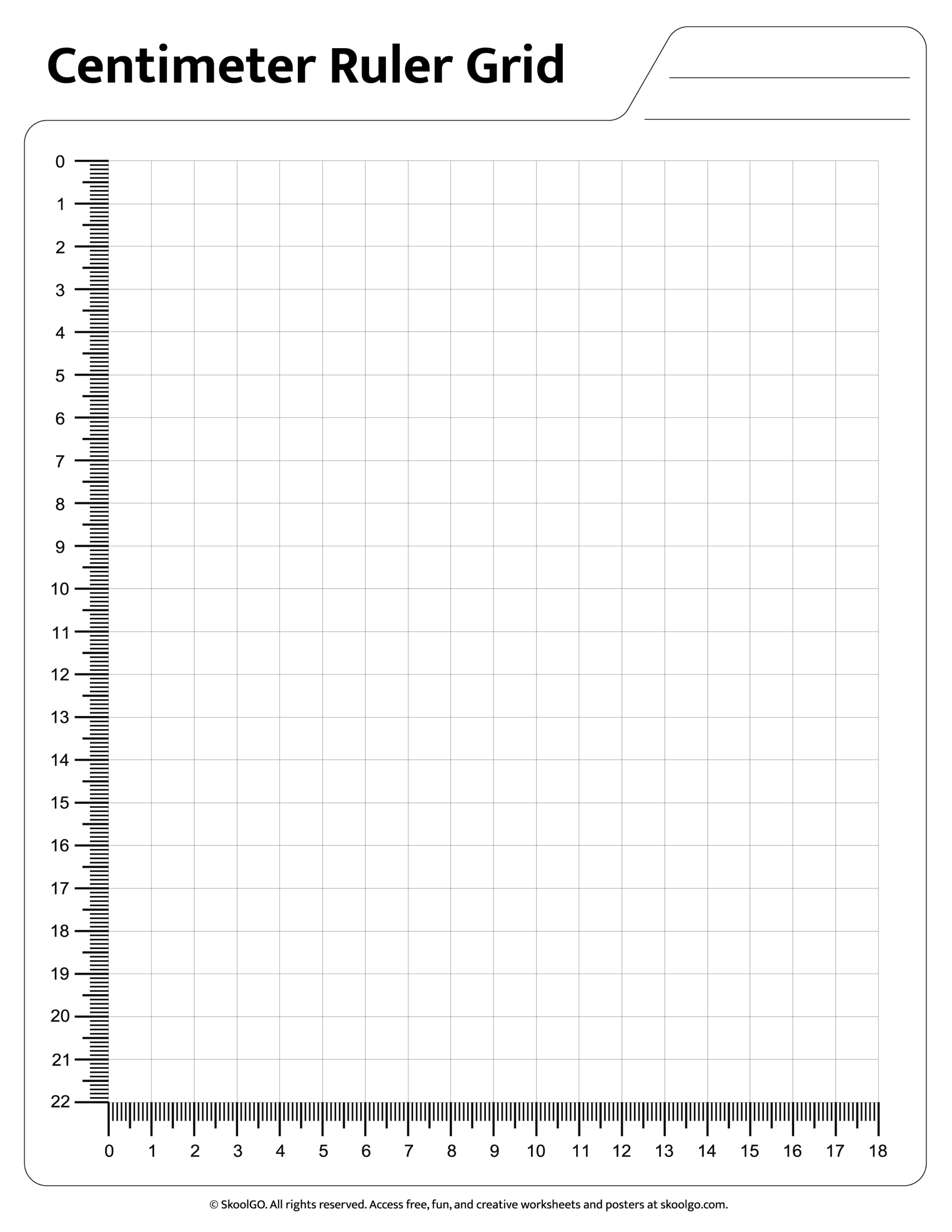 Printable Centimeter Ruler Grid Free Download