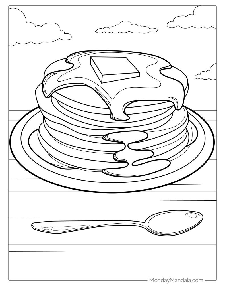 printable food coloring pages