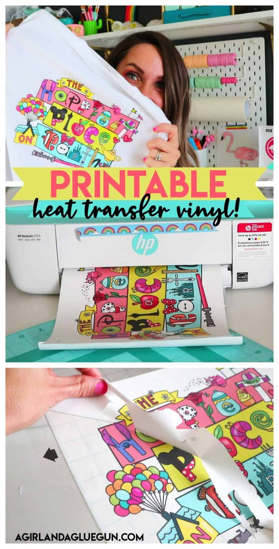 Printable Heat Transfer Vinyl A Girl And A Glue Gun