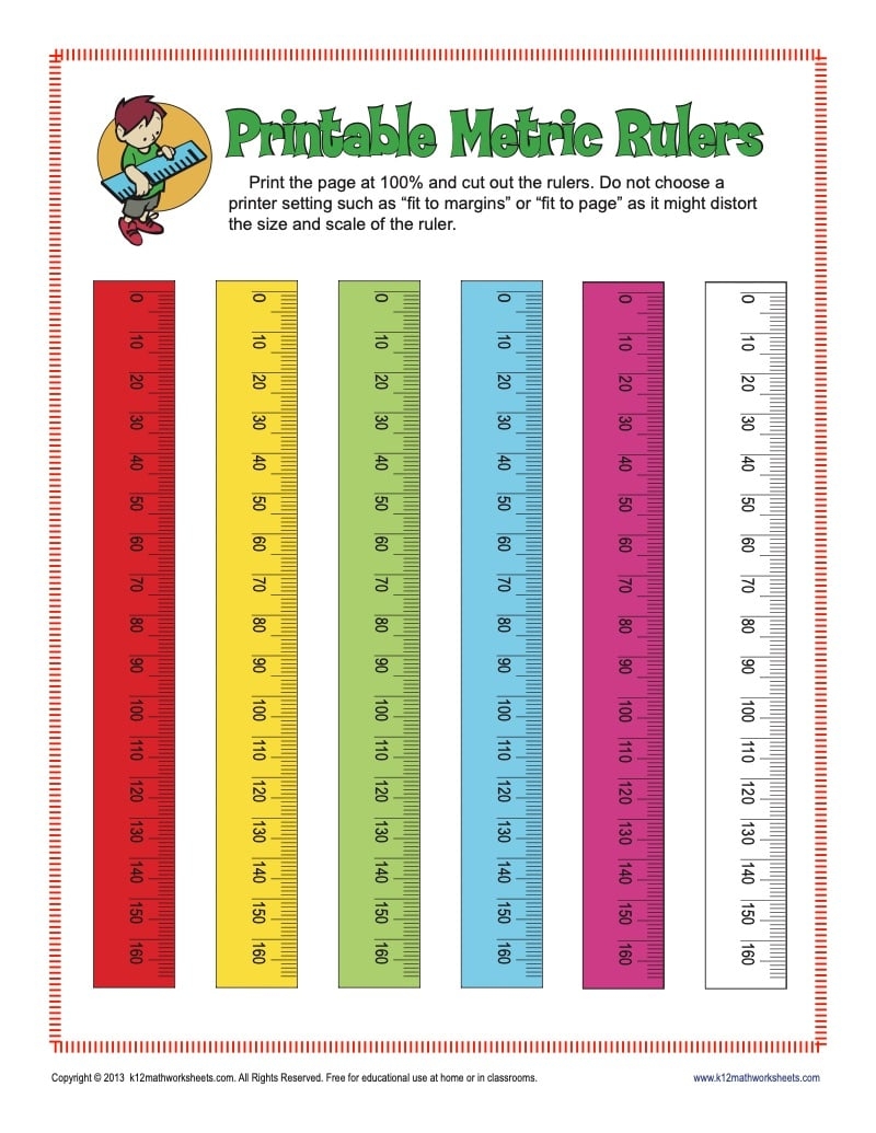 Printable Mm Ruler Inches Ruler K12 Math Worksheets
