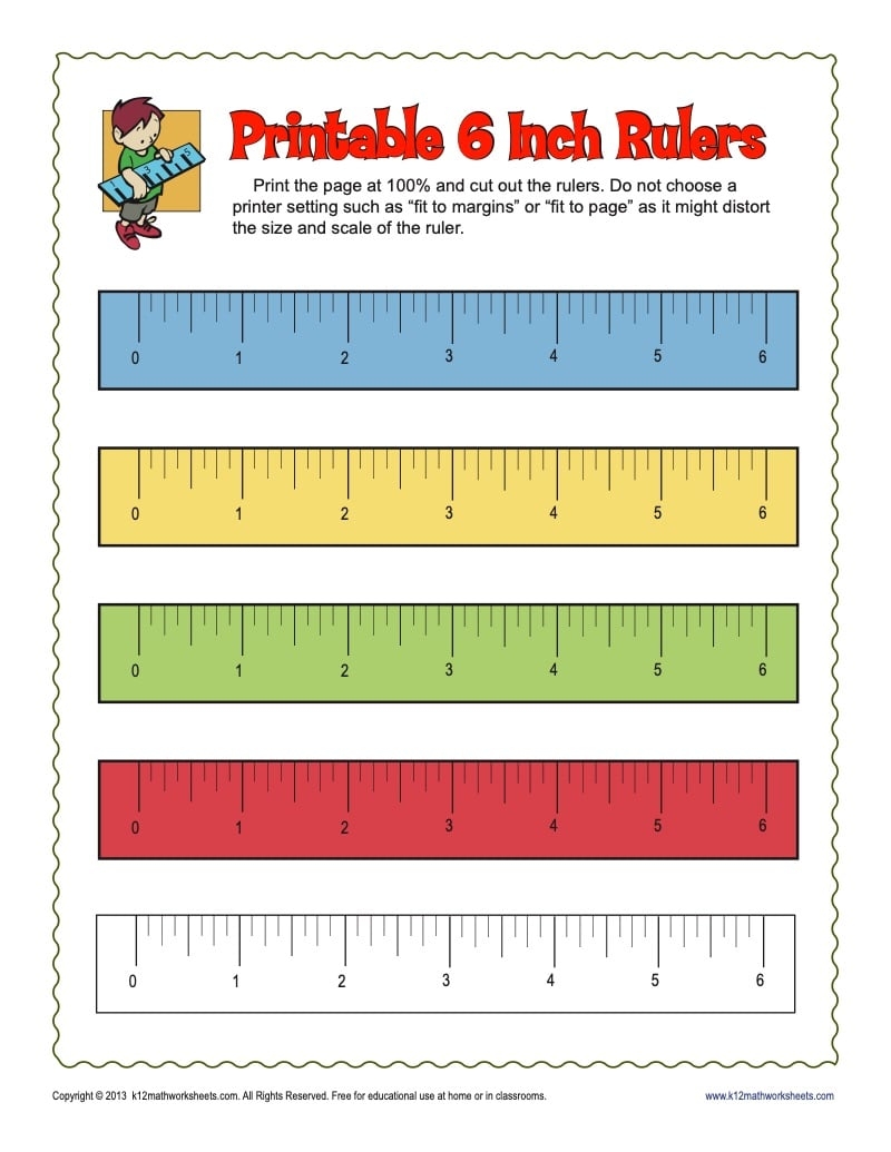 Printable Mm Ruler Inches Ruler K12 Math Worksheets