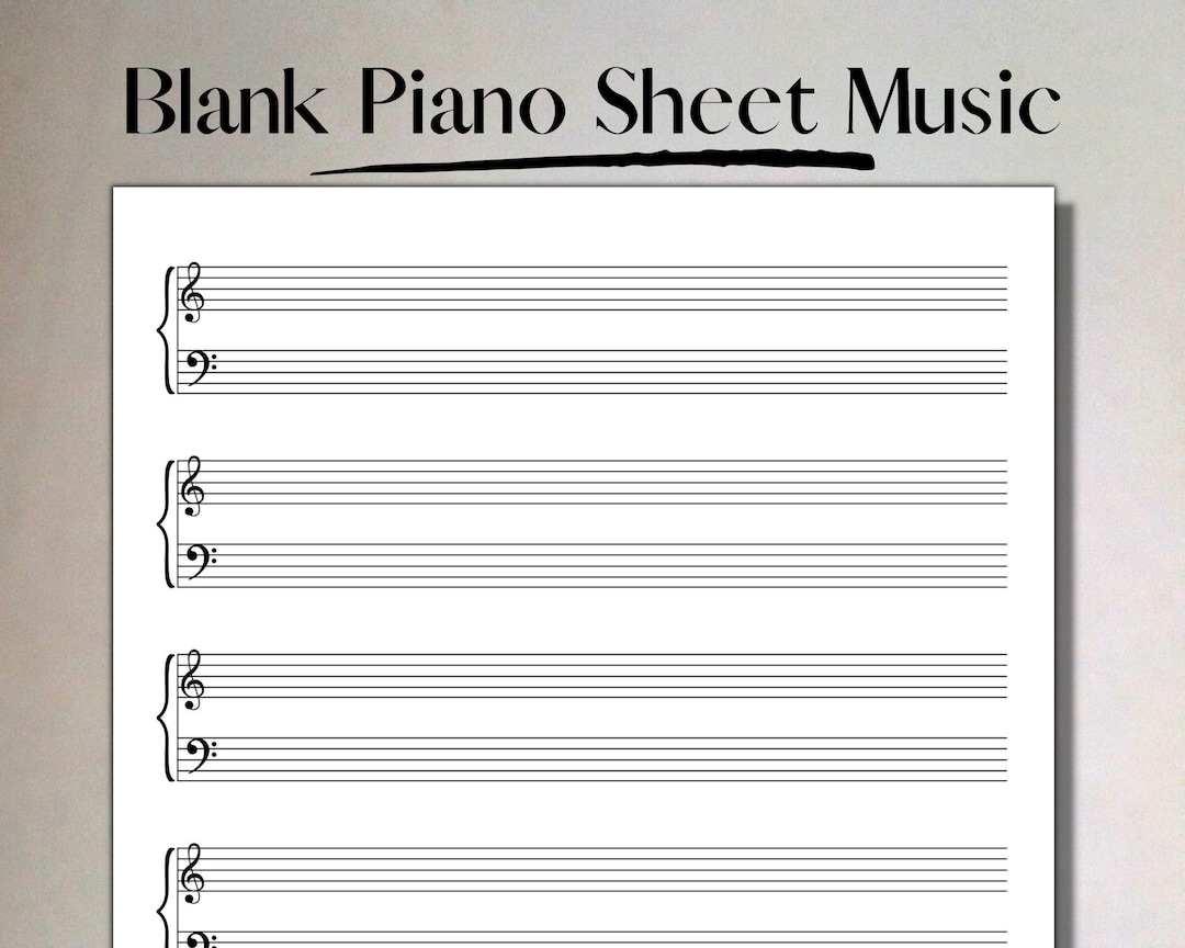 printable blank piano sheet music