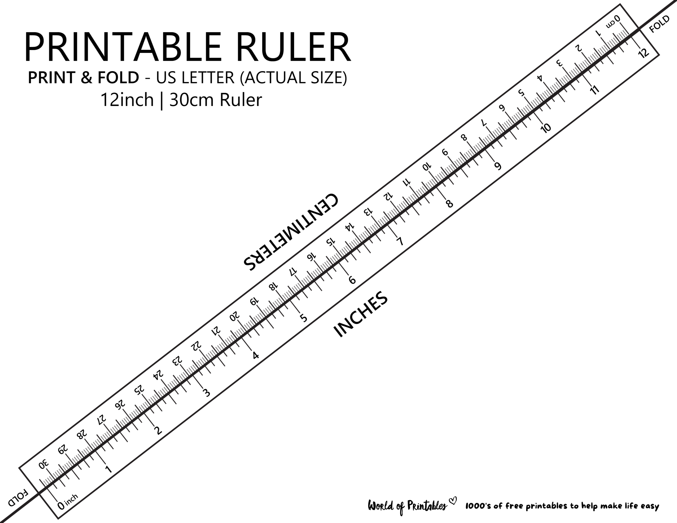 Printable Ruler Free Accurate Ruler Inches CM MM World Of Printables