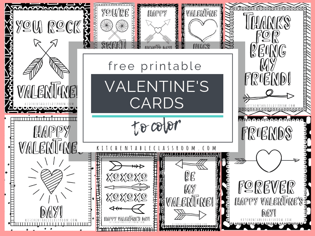 free valentines printables