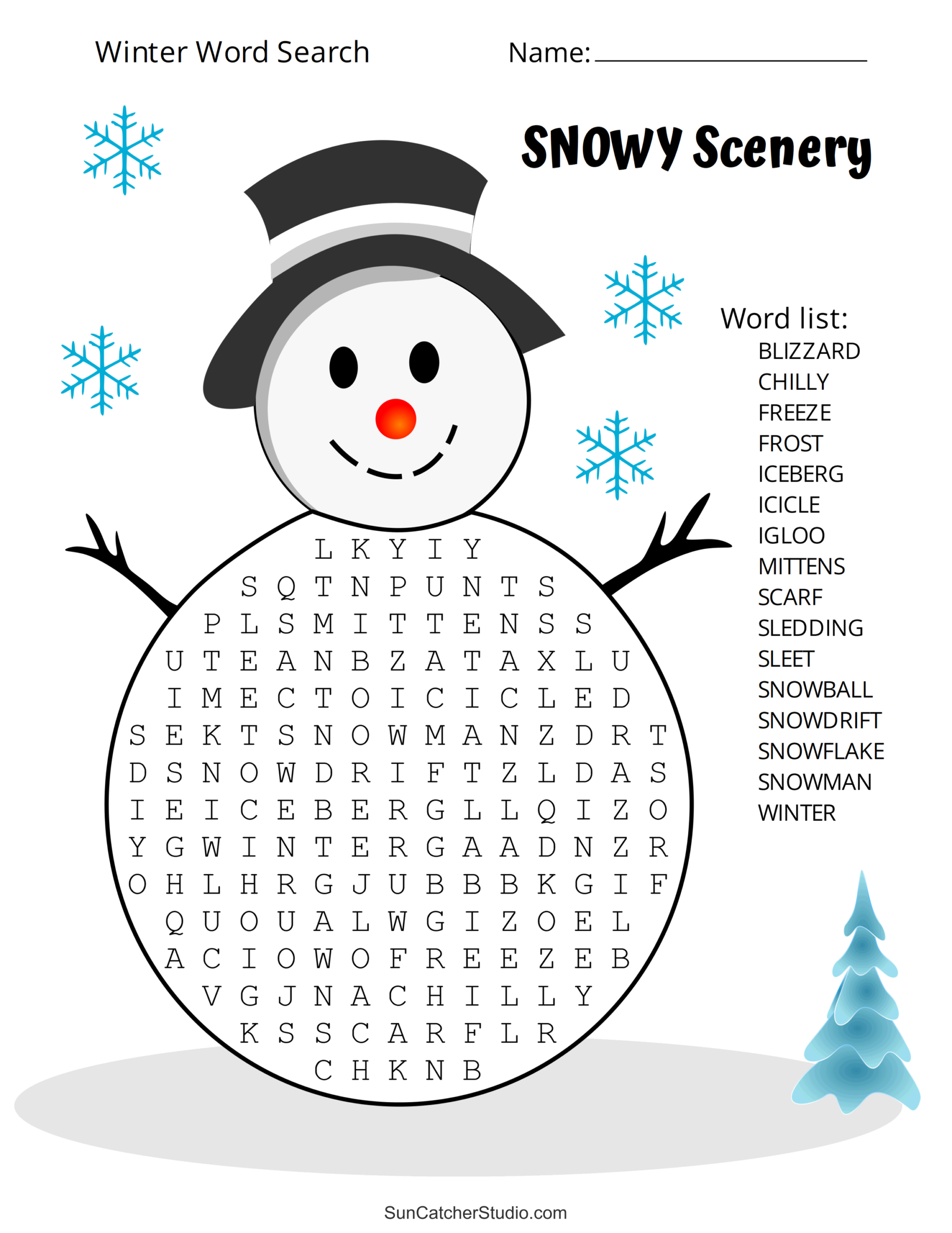 printable word searches large print