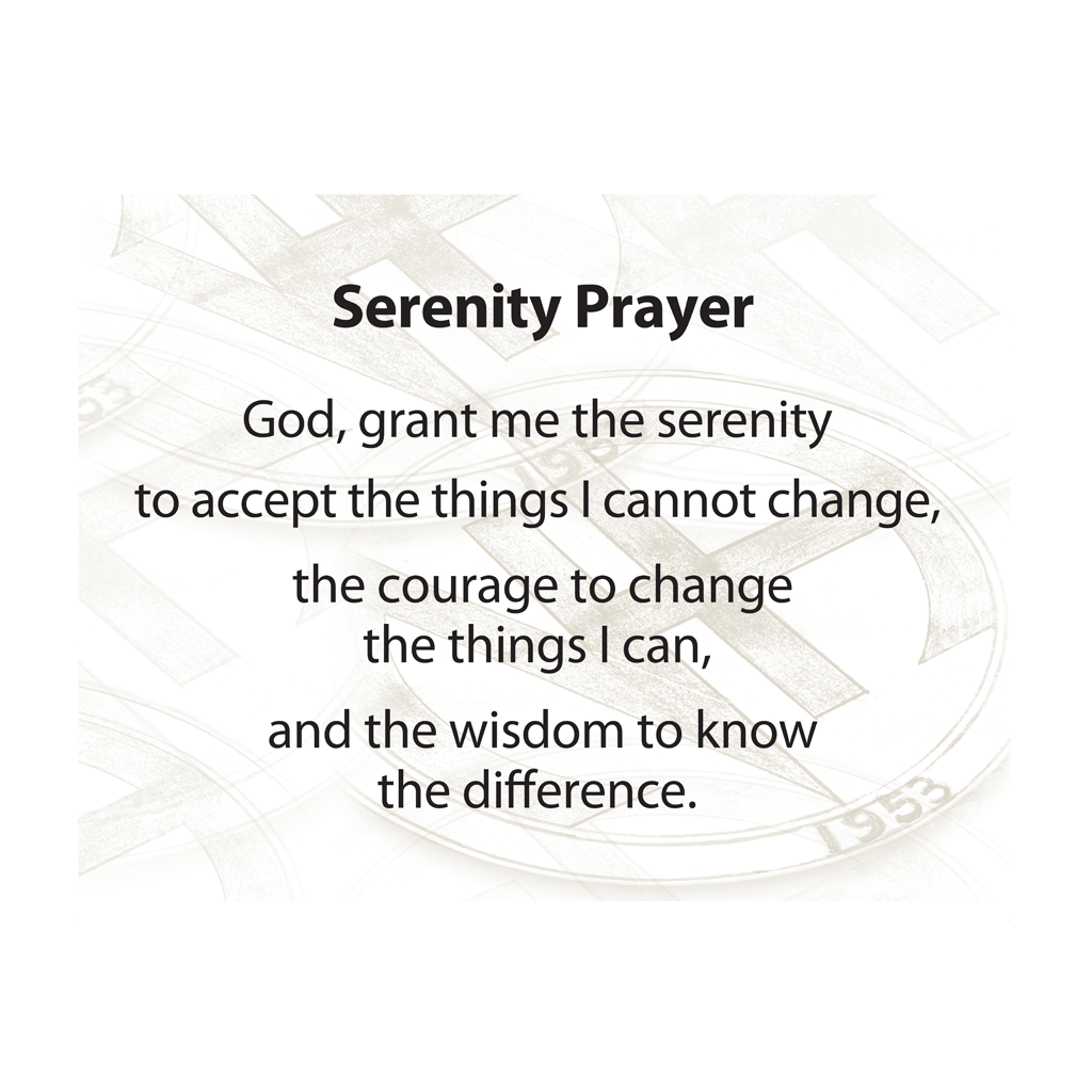 serenity prayer printable