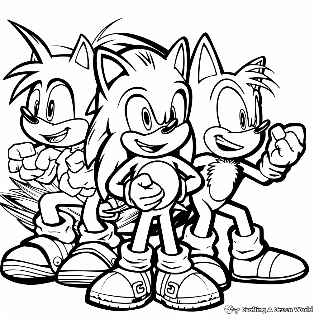 Sonic The Hedgehog Movie Coloring Pages Free Printable 