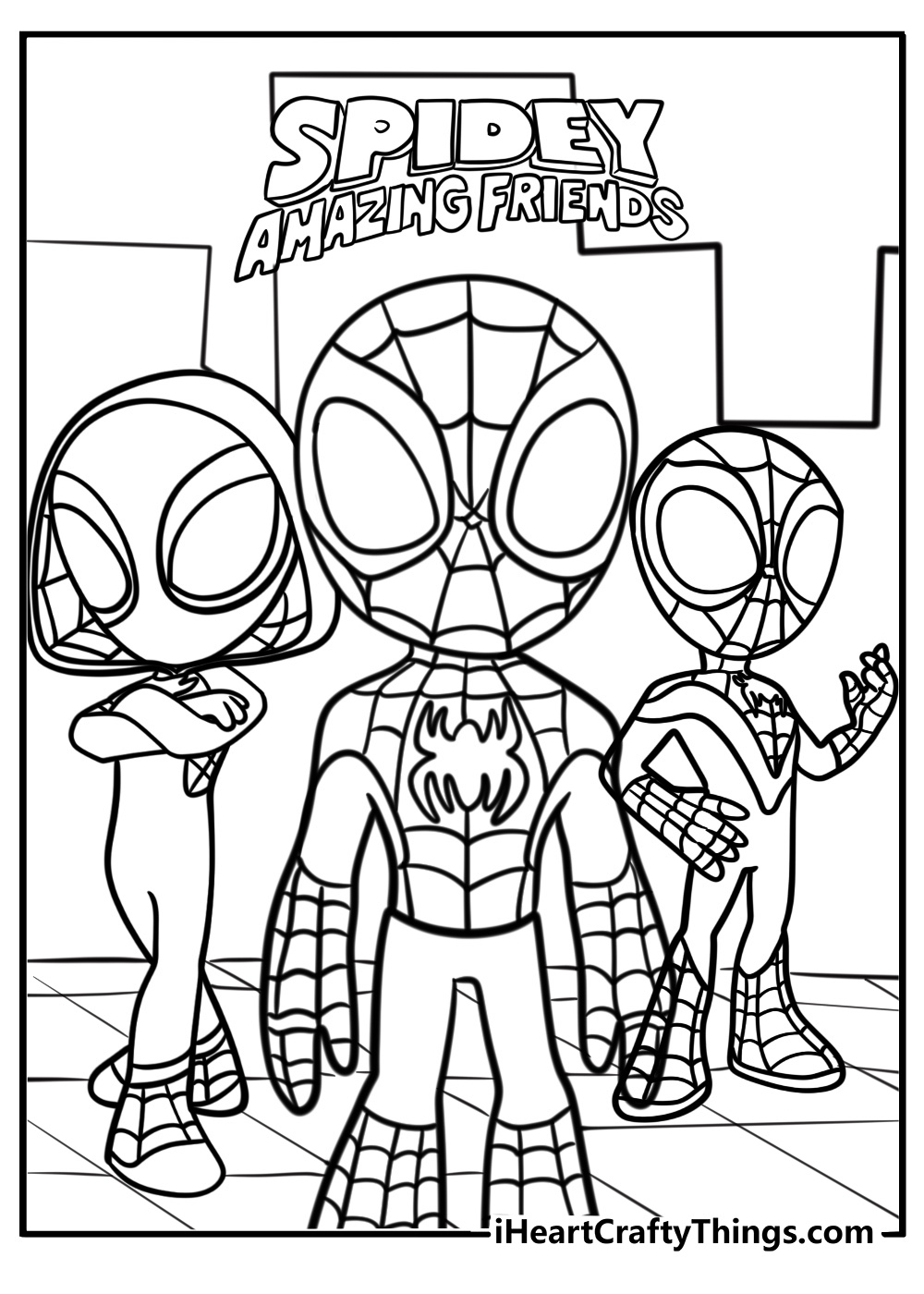 spiderman colouring printables