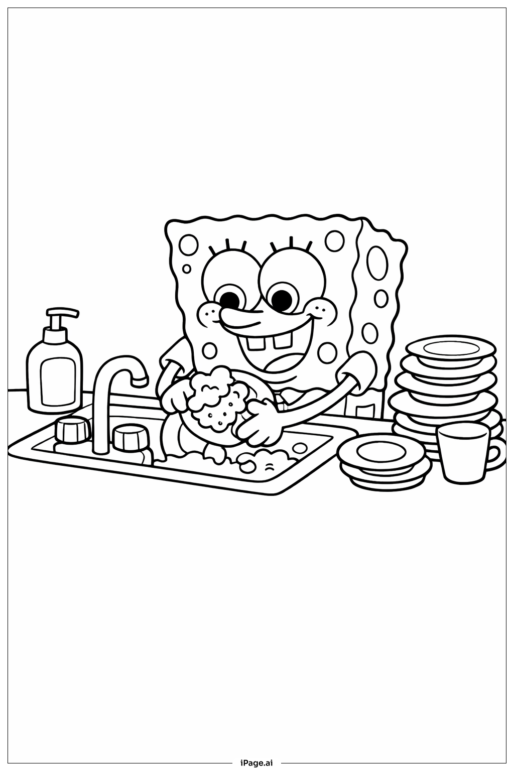 spongebob printable coloring pages