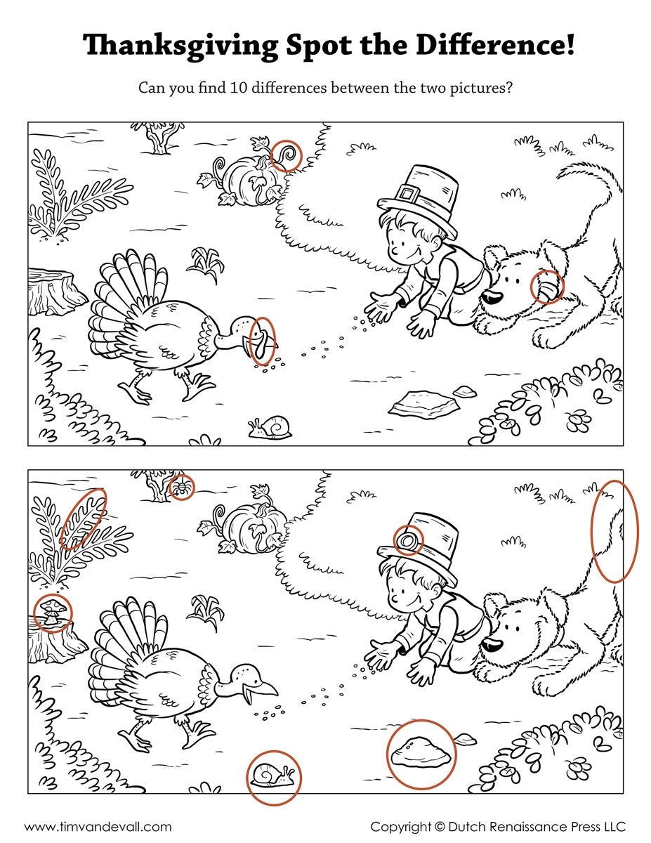 Spot The Difference Printable