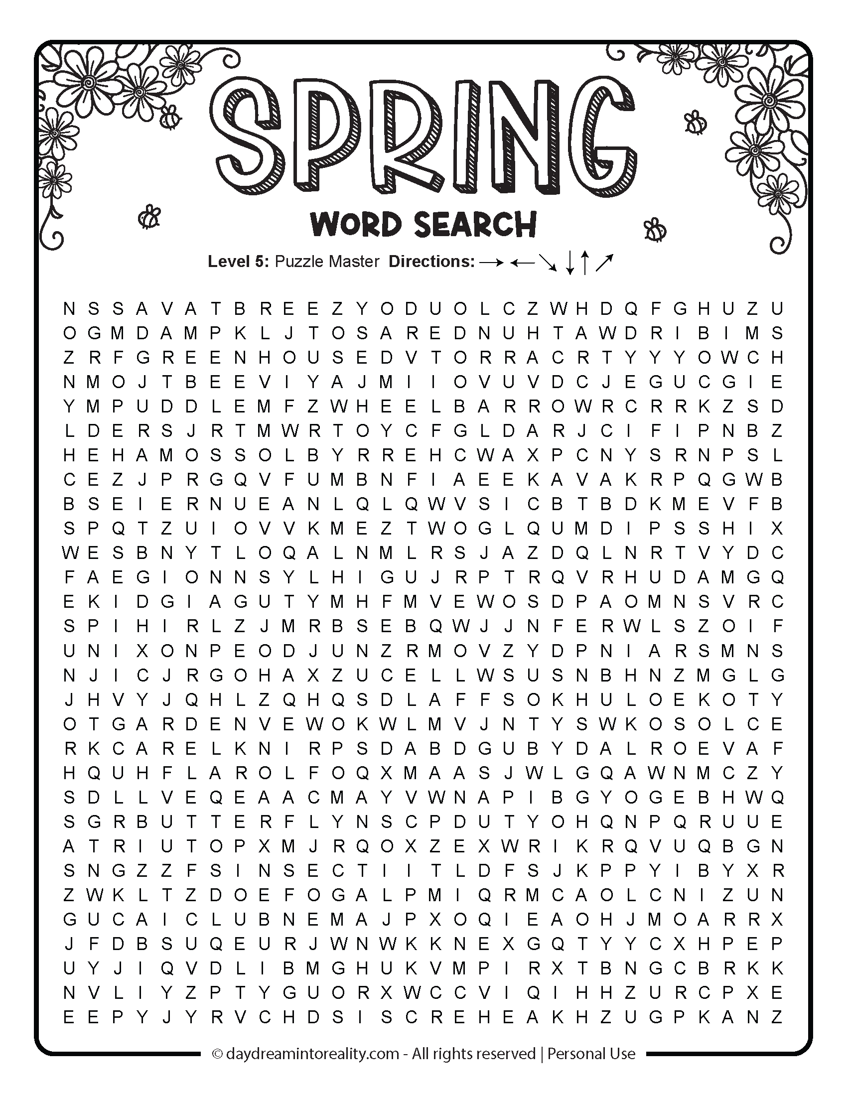 hard word search printable