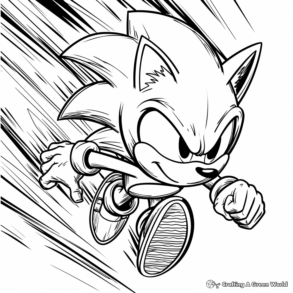 sonic printable coloring pages