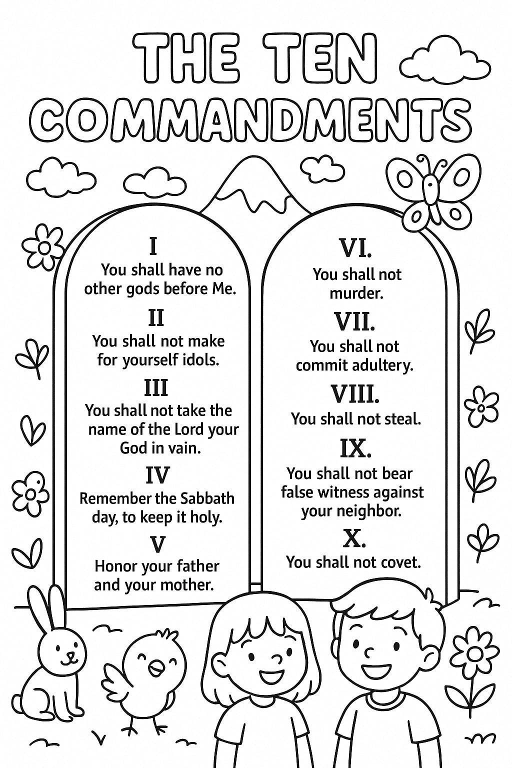 10 commandment printable