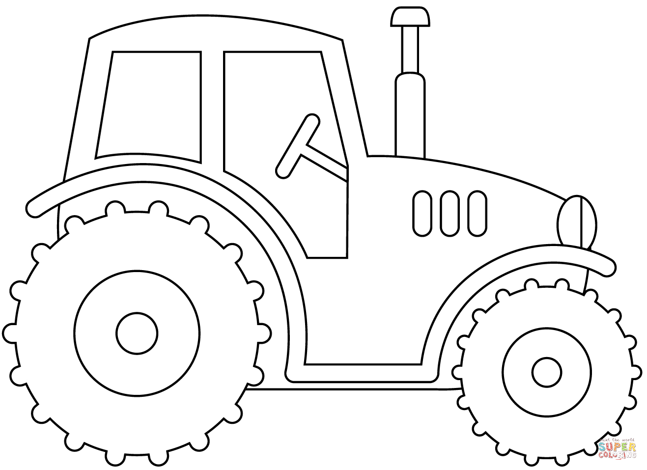 Tractor Coloring Page Free Printable