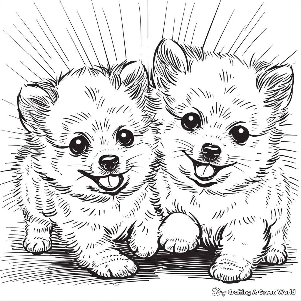 printable coloring pages of puppies