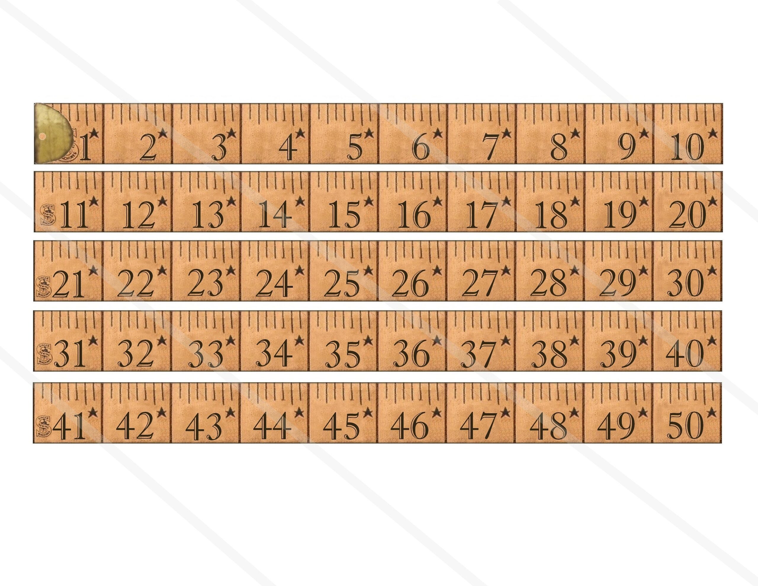 Vintage Tape Measure Measuring 100 Inch Old Printable Paper Craft Art Hobby Crafting Scrapbooking Instant Download Digital Collage Sheet Etsy