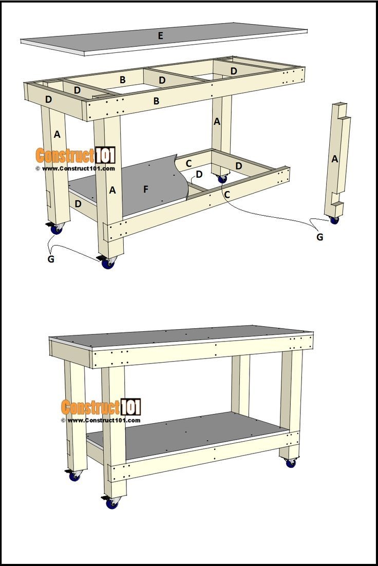 Workbench Plans Free PDF