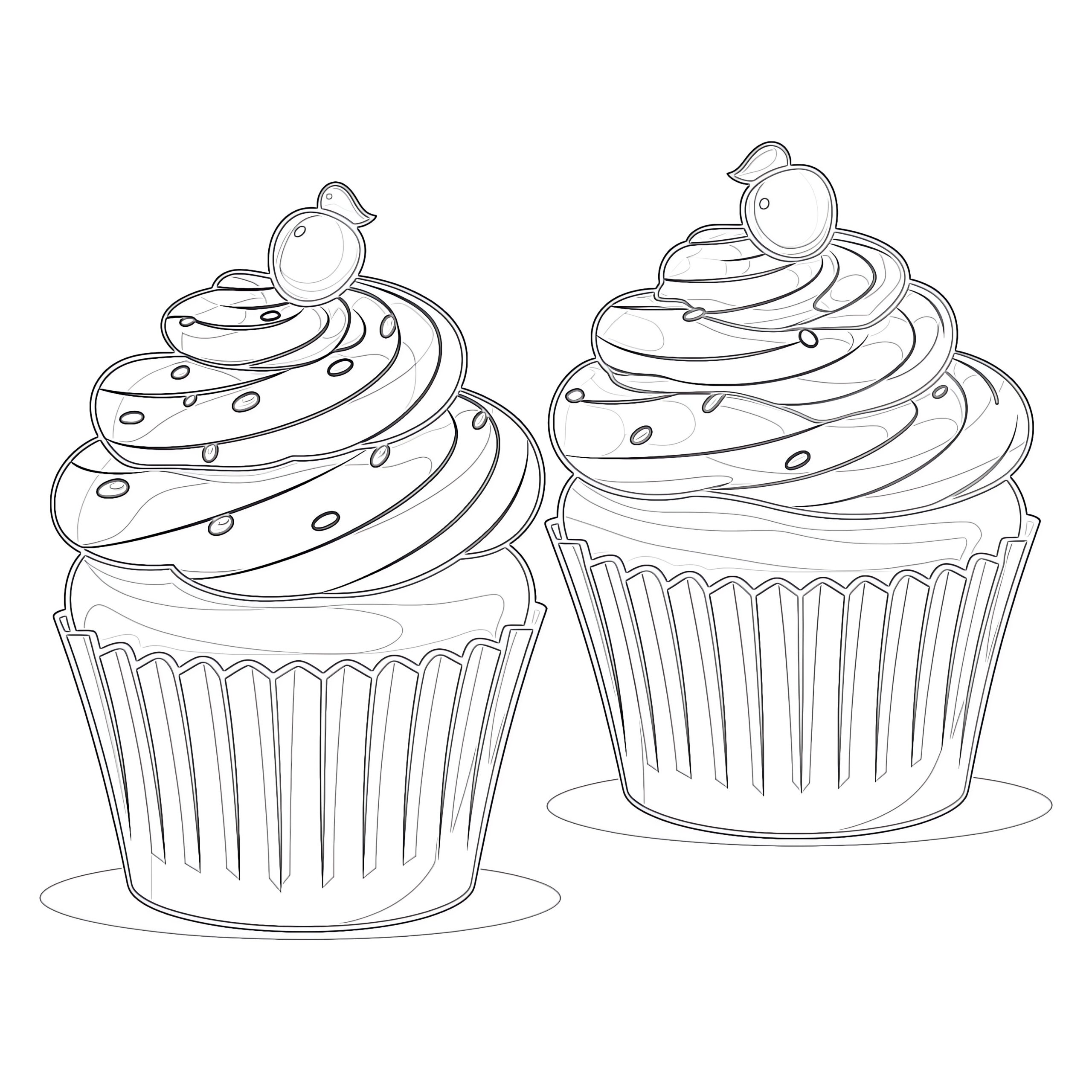 cupcake coloring sheets printables